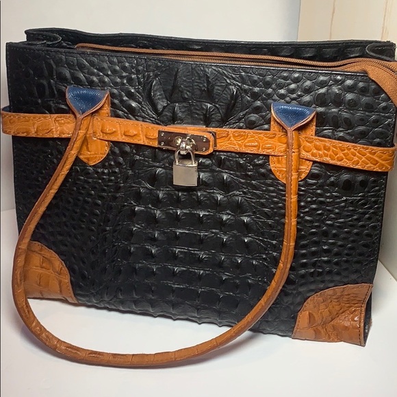Black/Brown Handbag - Picture 1 of 6